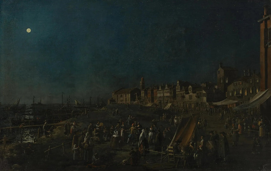 Nattvakan vid Santa Marta - Canaletto