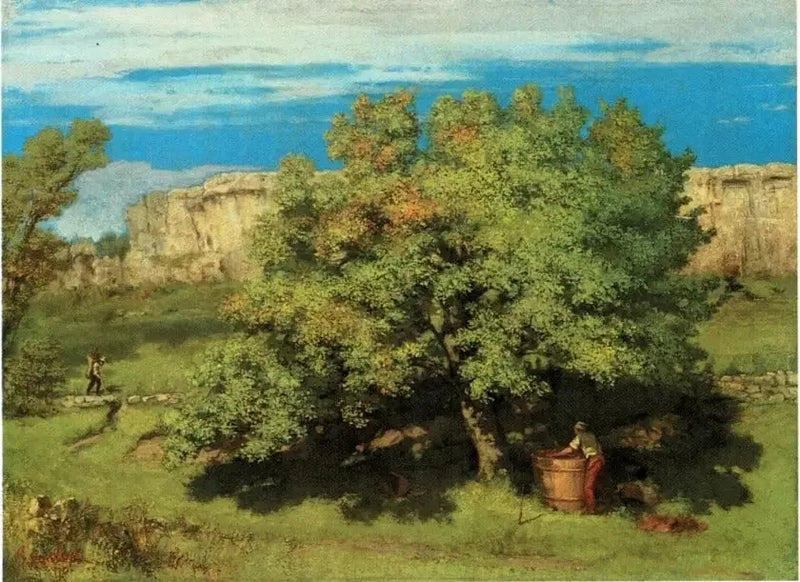 Skörden i Ornans, under Roche-du-Mont - Gustave Courbet