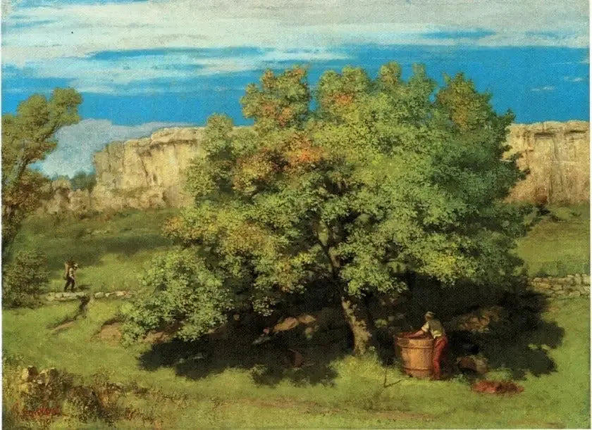 Skörden i Ornans, under Roche-du-Mont - Gustave Courbet