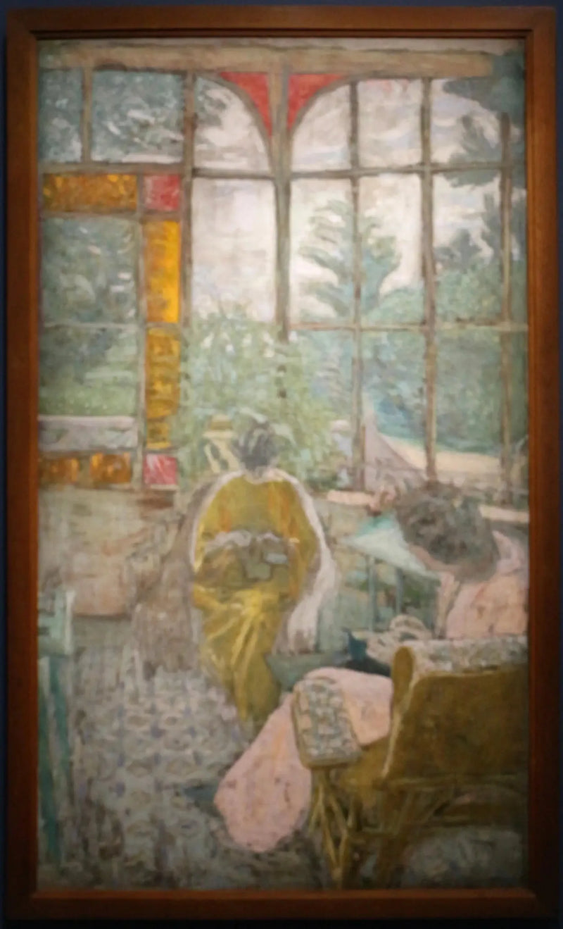 Vérandan vid Coadigou i Loctudy, Marcelle Aron och Marthe Mellot - Édouard Vuillard