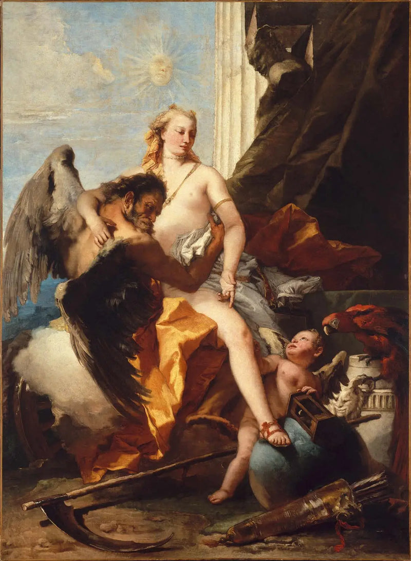 Sanningen avslöjad av tiden - Giovanni Battista Tiepolo