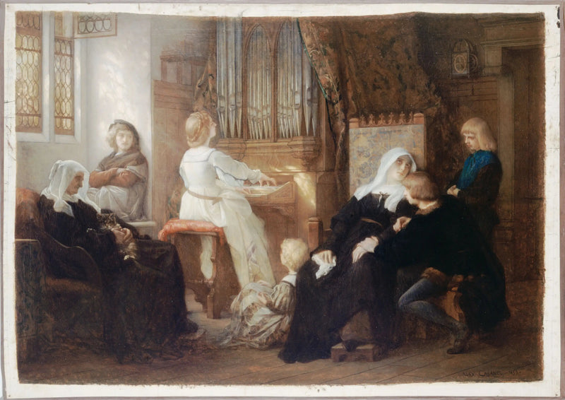 En änka efter kapellmästaren - Alexandre Cabanel