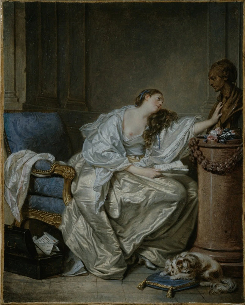 Den Otröstliga änkan - Jean-Baptiste Greuze
