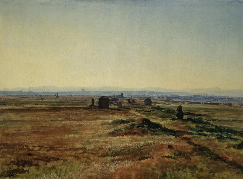 Via Appia vid solnedgången - Alexandre Ivanov