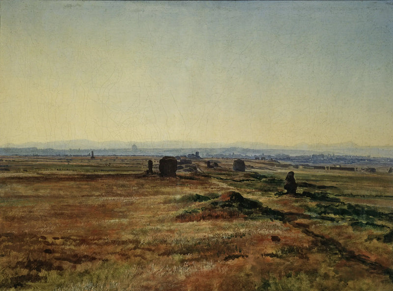 Via Appia vid solnedgången - Alexandre Ivanov