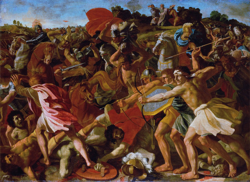 Josuas seger över amalekiterna - Nicolas Poussin