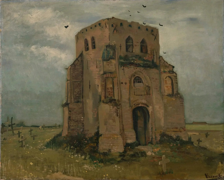 Den gamla kyrktornet i Nuenen - Vincent van Gogh
