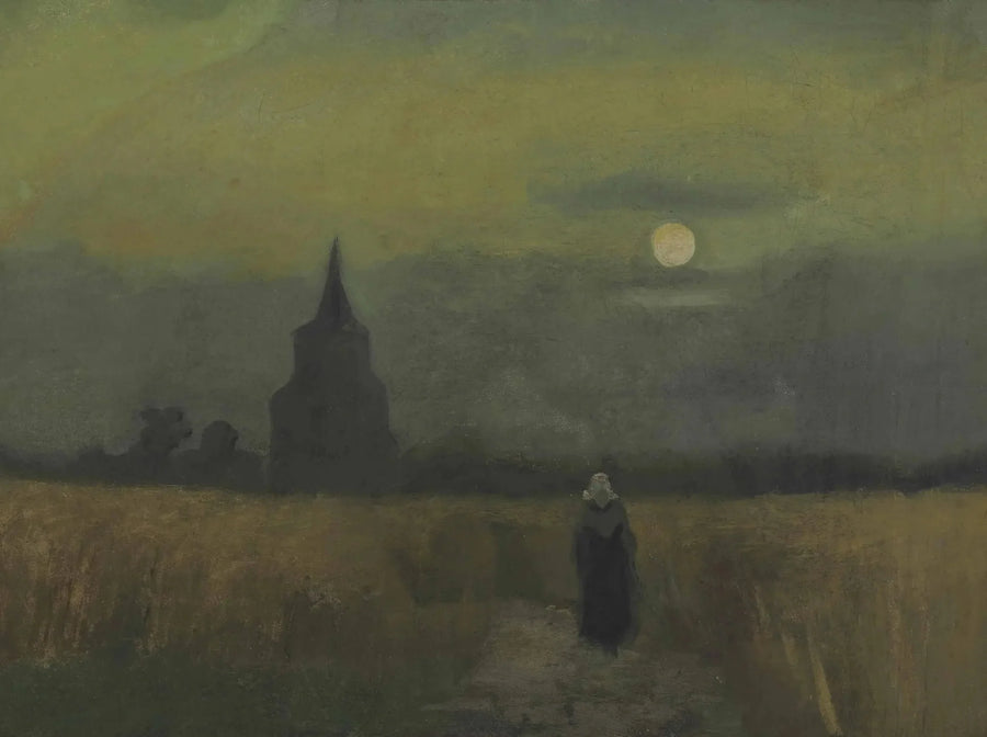 Den gamla kyrktornet i Nuenen - Vincent van Gogh