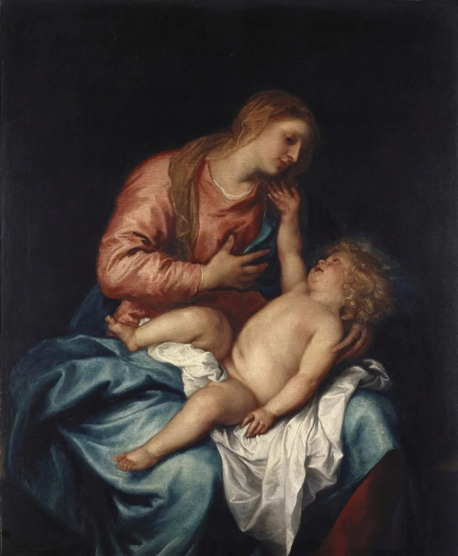 Madonna med barnet - Antoine van Dyck