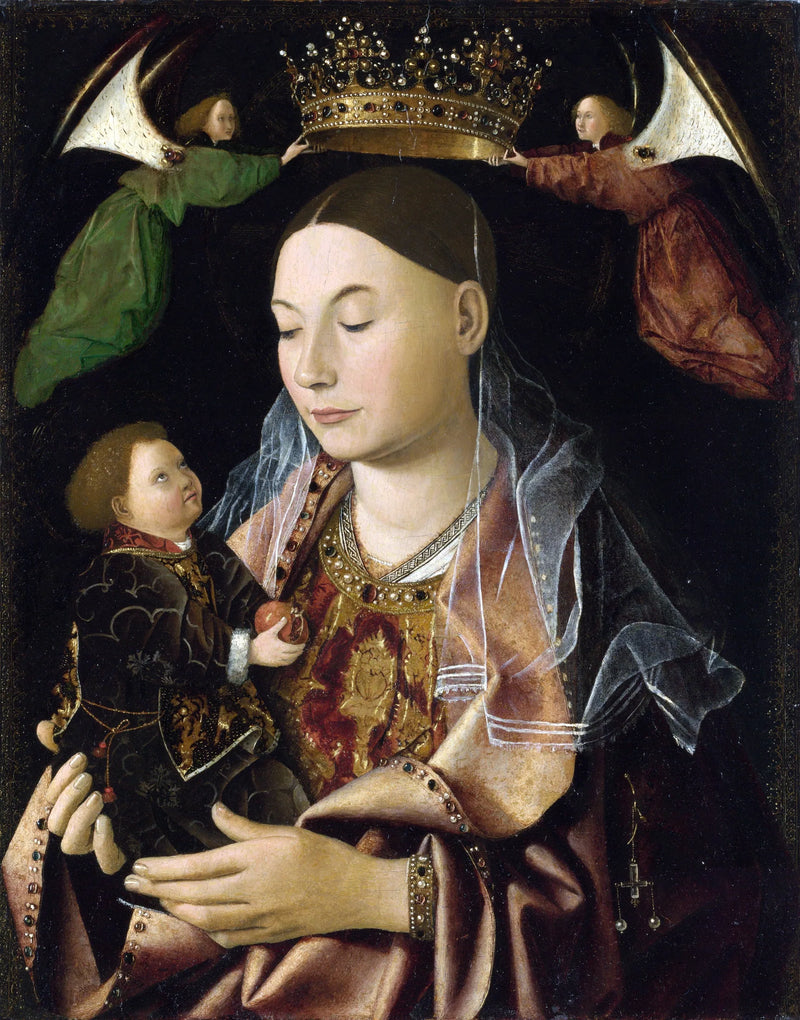 Madonna med barnet - Antonello de Messine