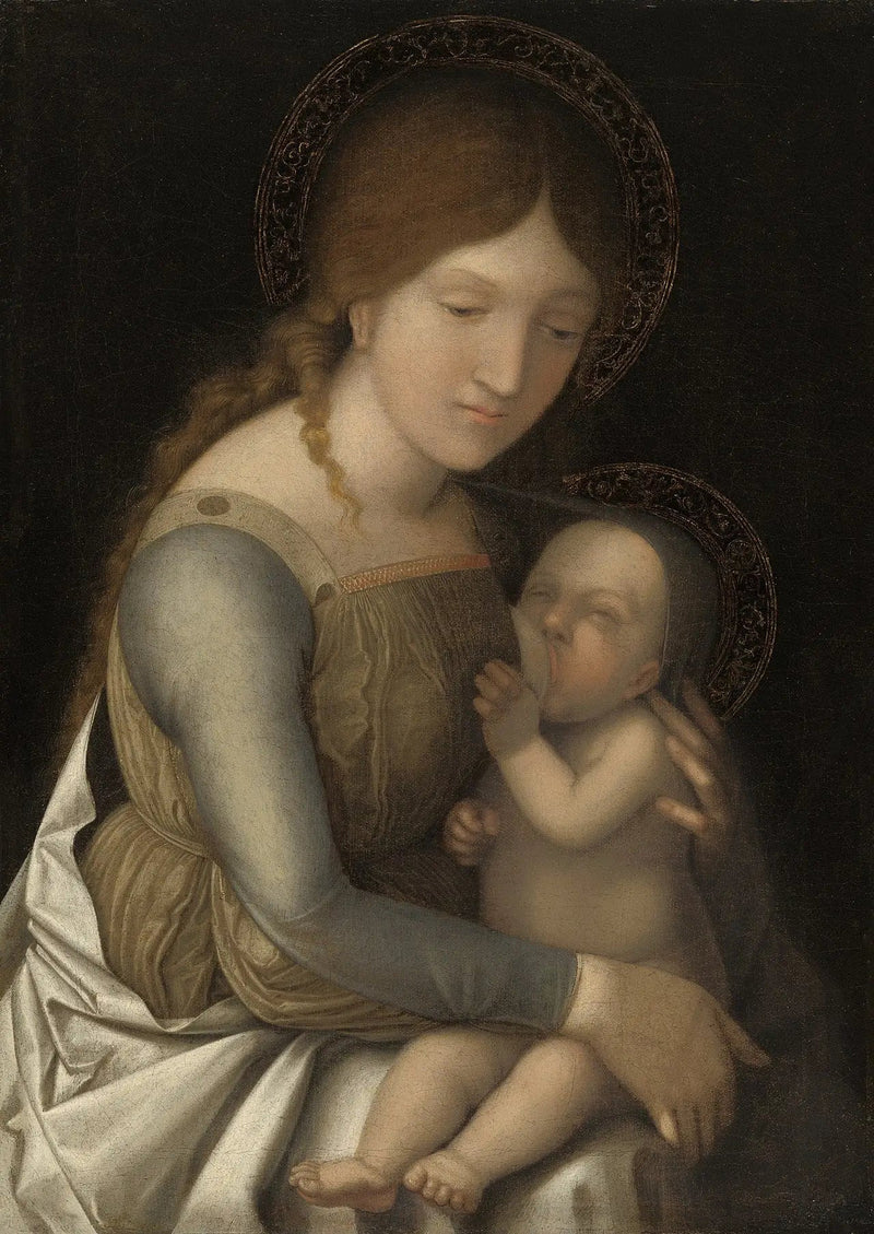 Madonna med barnet - Antonio da Correggio
