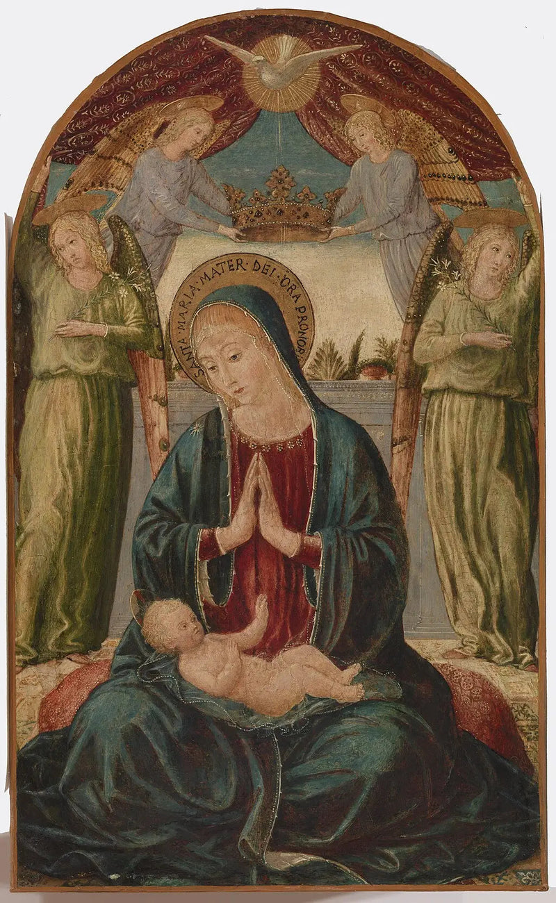 Madonna med barnet och änglar - Benozzo Gozzoli