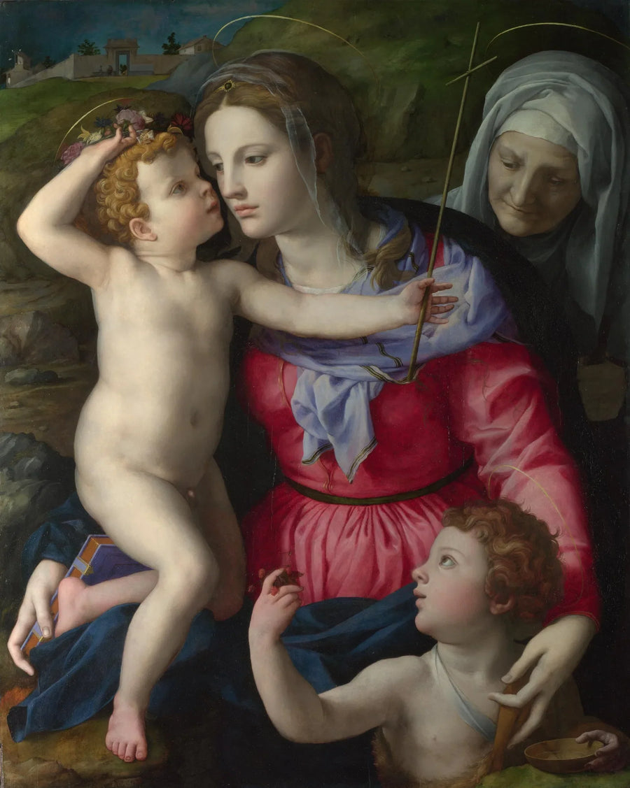 Madonna med barn och helgon - Bronzino