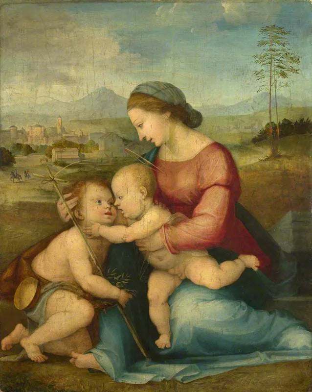 Madonna med barnet och Sankta Johannes - Fra Bartolomeo