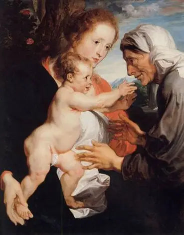 Madonna med barnet och heliga Anna - Antoine van Dyck
