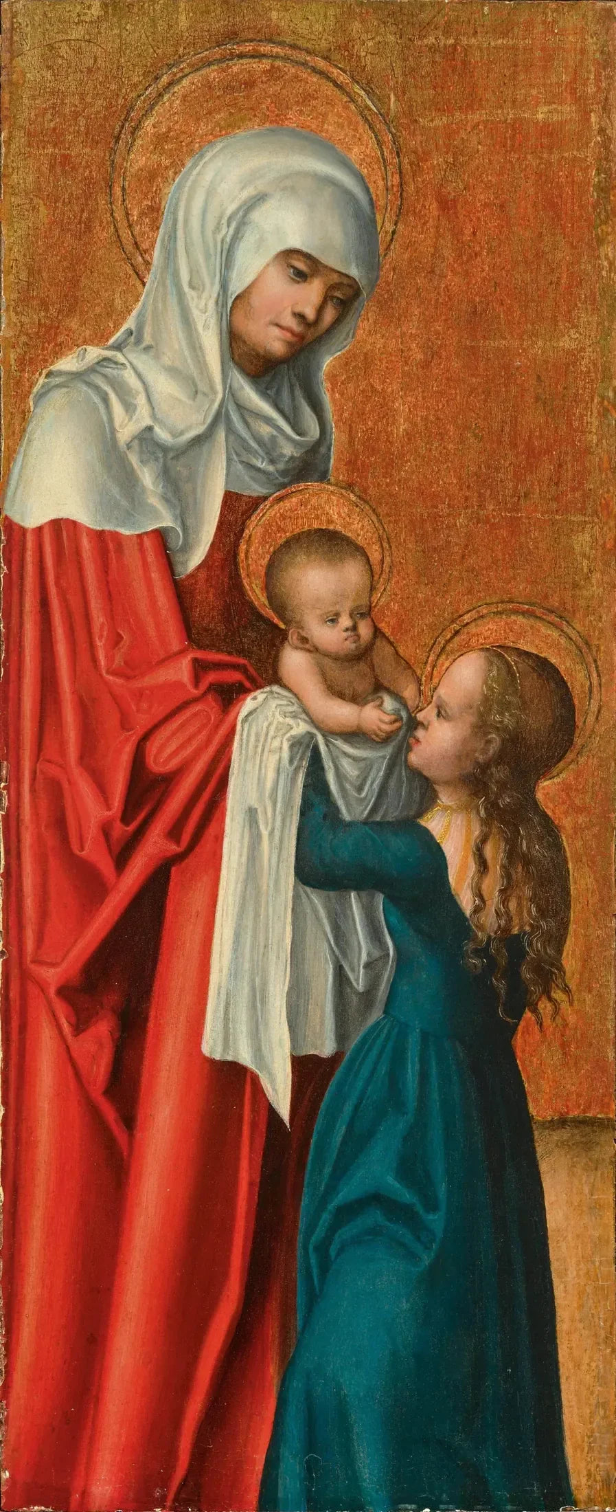 Madonna med barnet och heliga Anna - Lucas Cranach den äldre