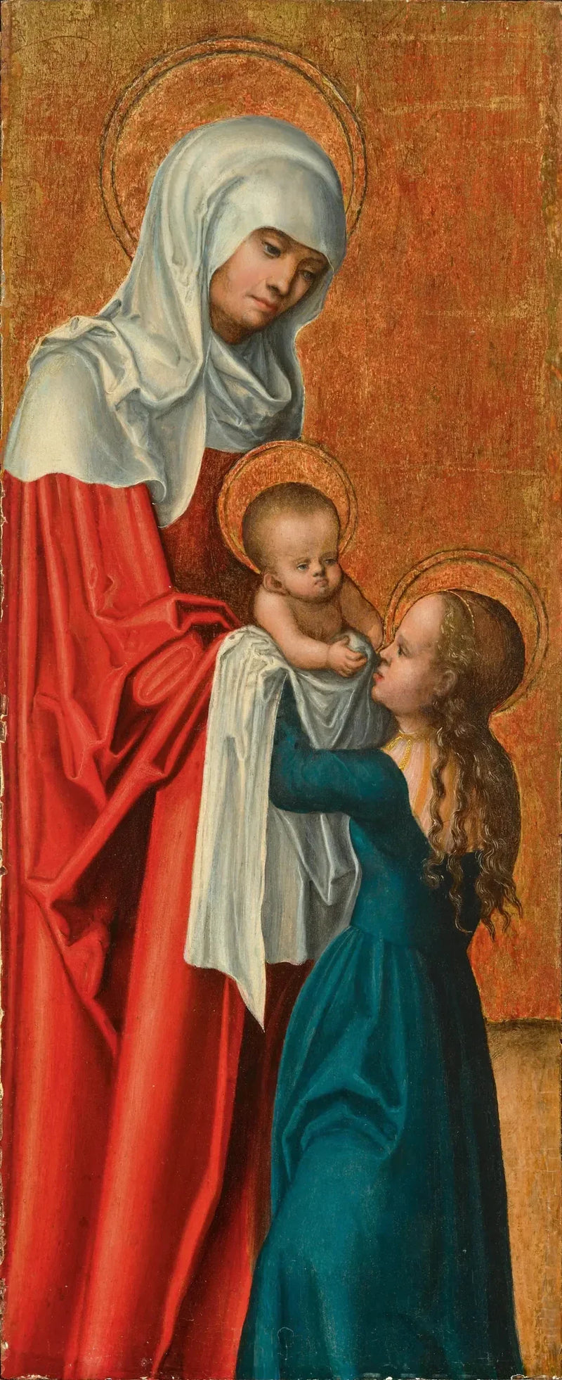 Madonna med barnet och heliga Anna - Lucas Cranach den äldre