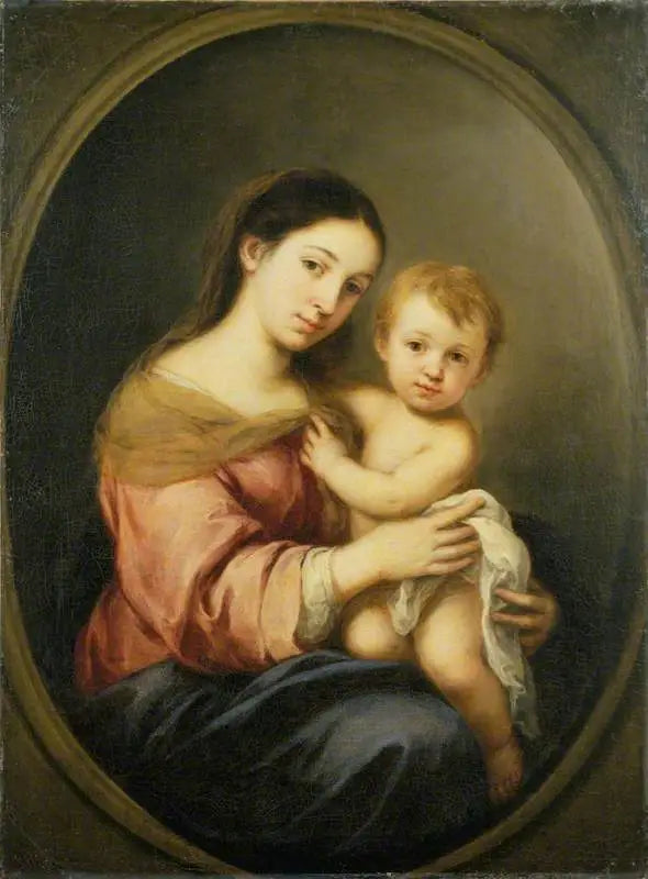 Jungfrun med barnet - Bartolomé Esteban Murillo