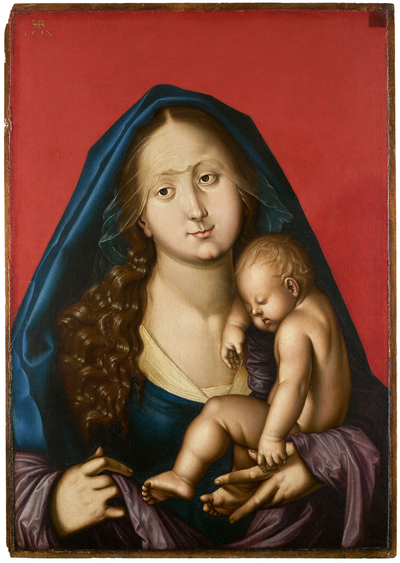 Den sovande Jungfru och Barnet - Hans Baldung Grien