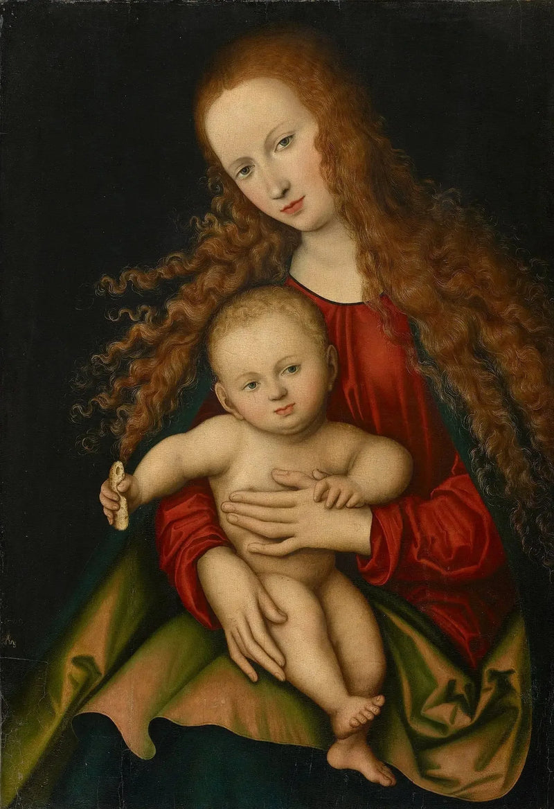 Madonna med barnet - Lucas Cranach den äldre