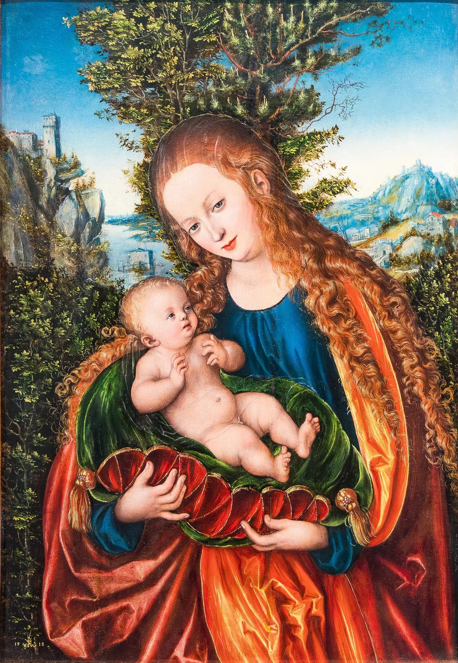Madonna med barnet - Lucas Cranach den äldre