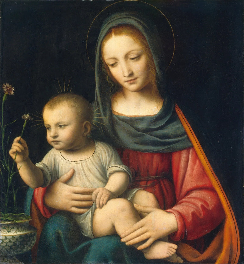 Jungfrun med nejlikan - Bernardino Luini
