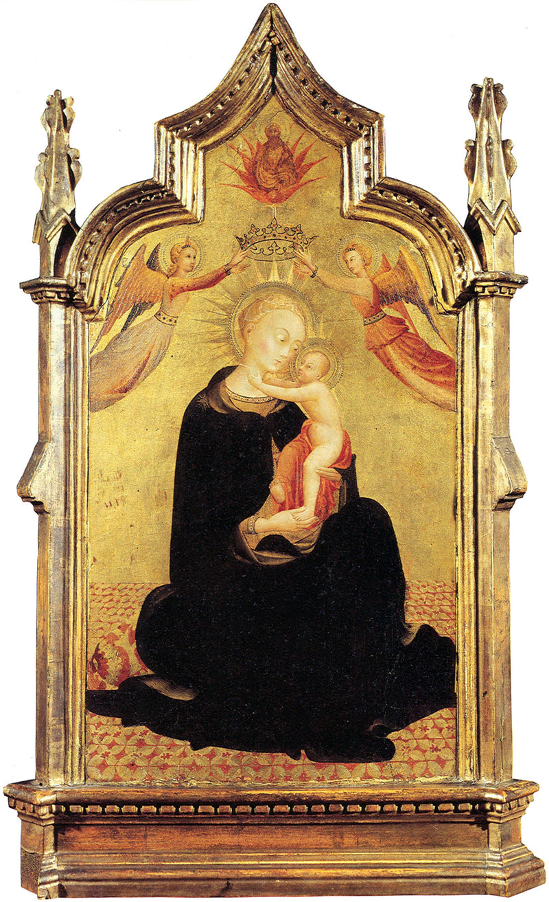 Madonna med barnet och änglar - Stefano di Giovanni (Sassetta)
