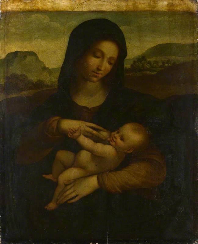 Madonna med barnet - Il Sodoma (Giovanni Antonio Bazzi)