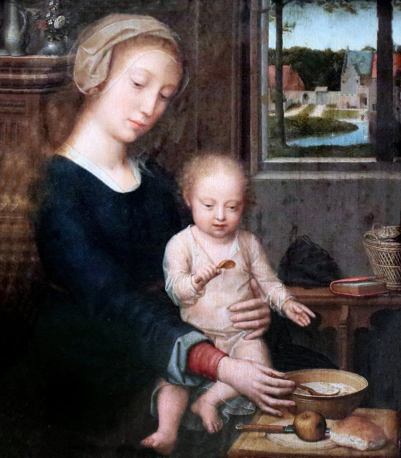 Madonnan med skummande mjölk - Gérard David