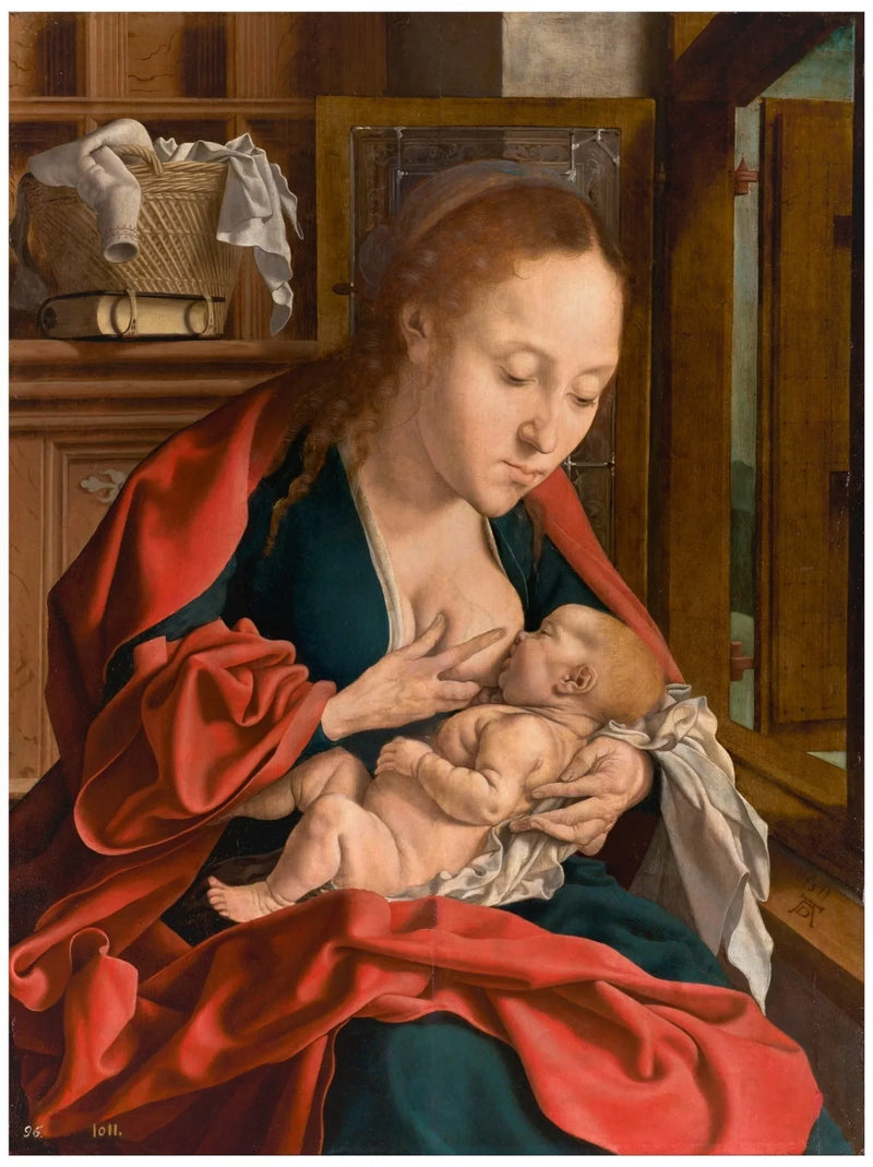Madonnan som ammar barnet - Marinus van Reymerswale