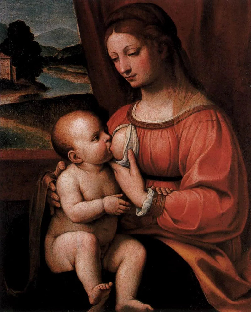 Den ammande jungfrun - Bernardino Luini