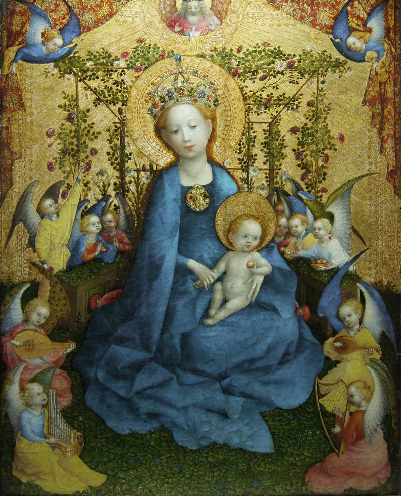 Madonna med rosenbusken - Stefan Lochner