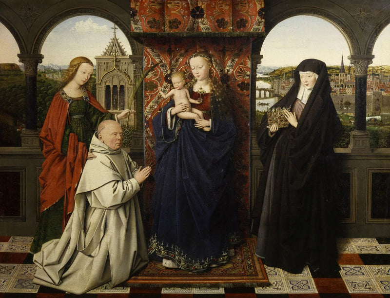 Jungfrun med kartusianklostret - Jan van Eyck