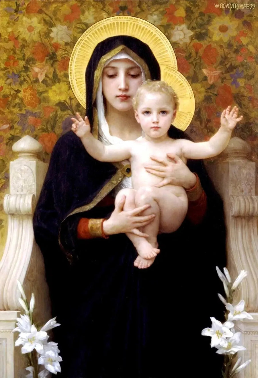 Jungfrun med liljan - Bouguereau