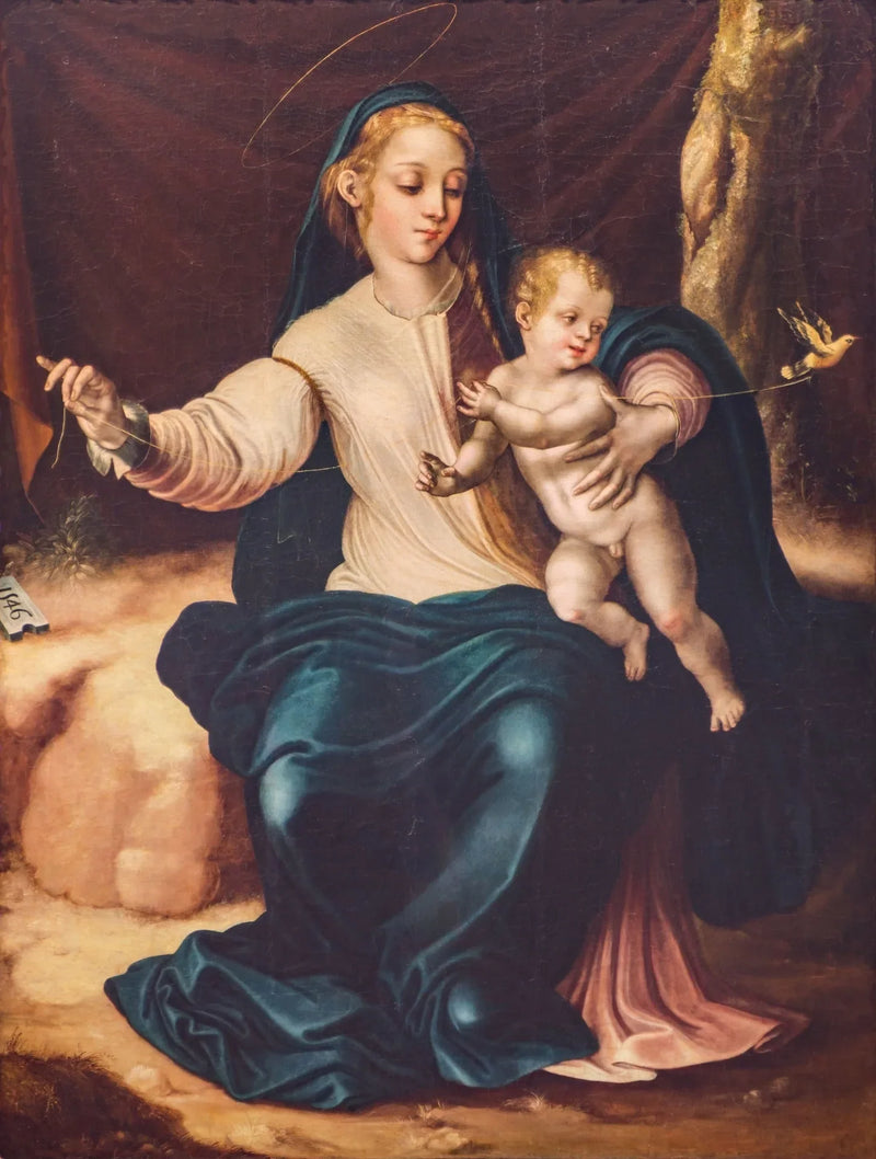 Madonna med den lilla fågeln - Luis de Morales