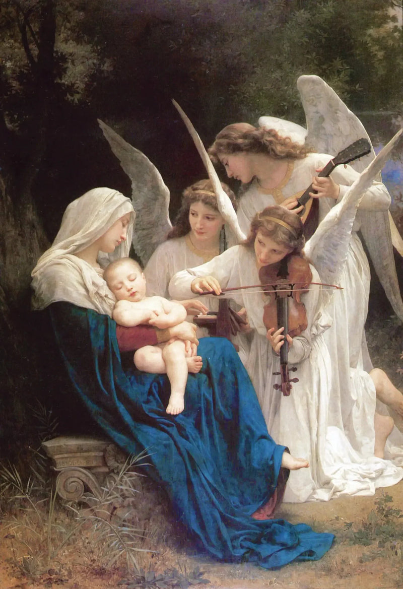 Jungfrun med änglar - Bouguereau