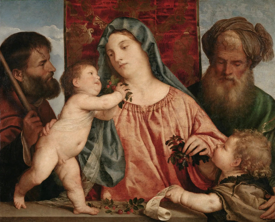 Jungfrun med körsbären - Titian