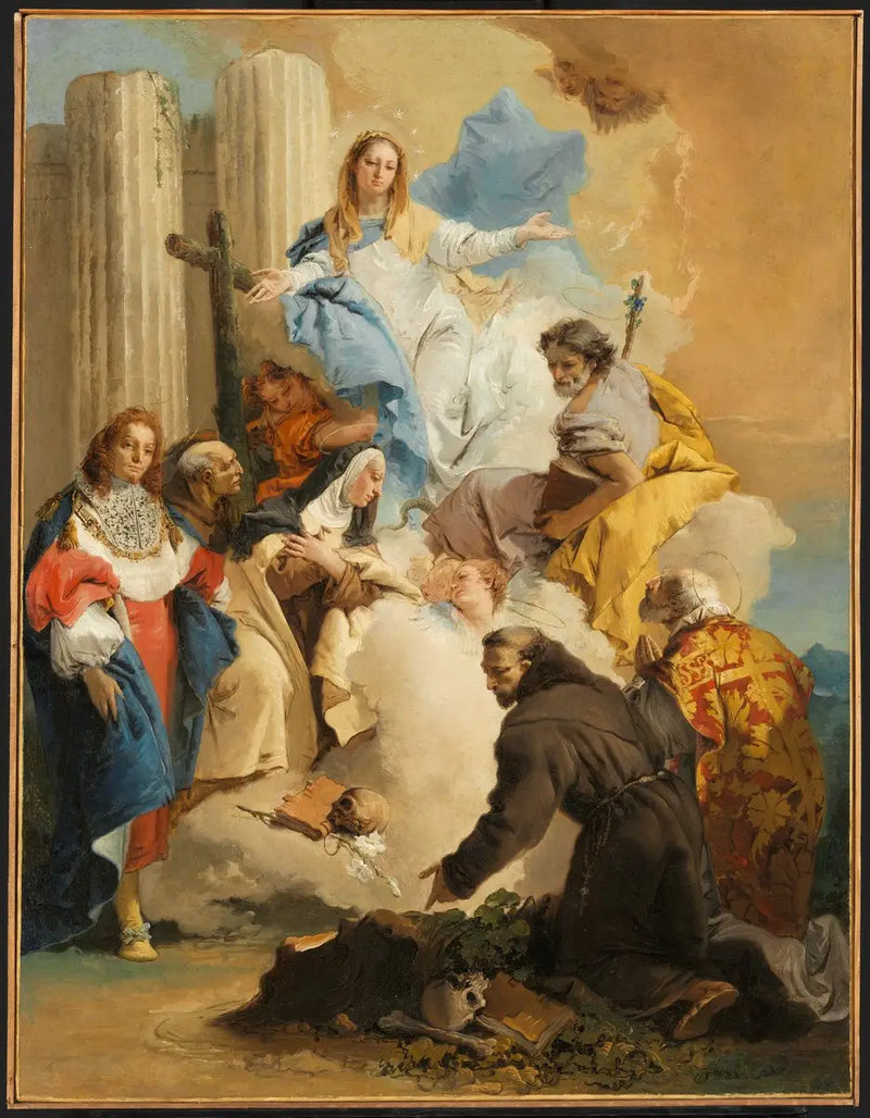Madonna med de sex helgonen - Giovanni Battista Tiepolo