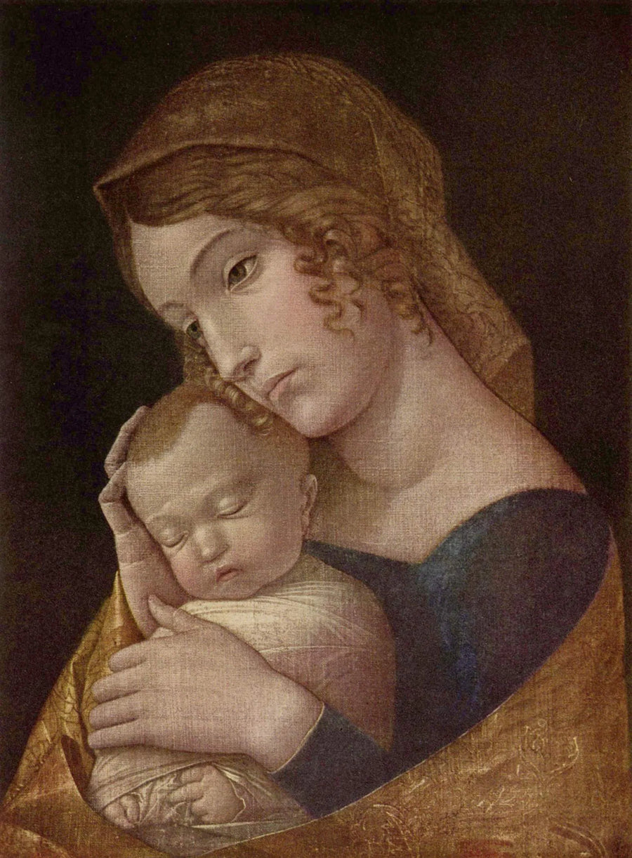 Madonna med det sovande barnet - Andrea Mantegna