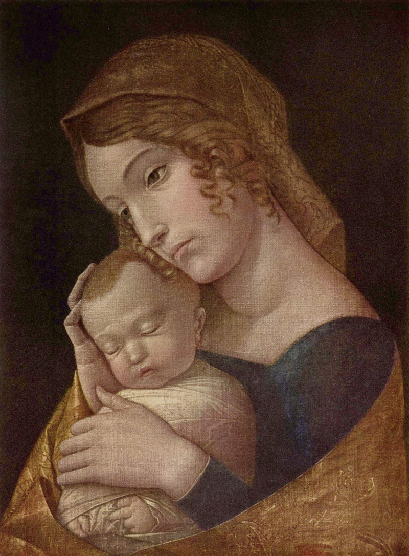 Madonna med det sovande barnet - Andrea Mantegna