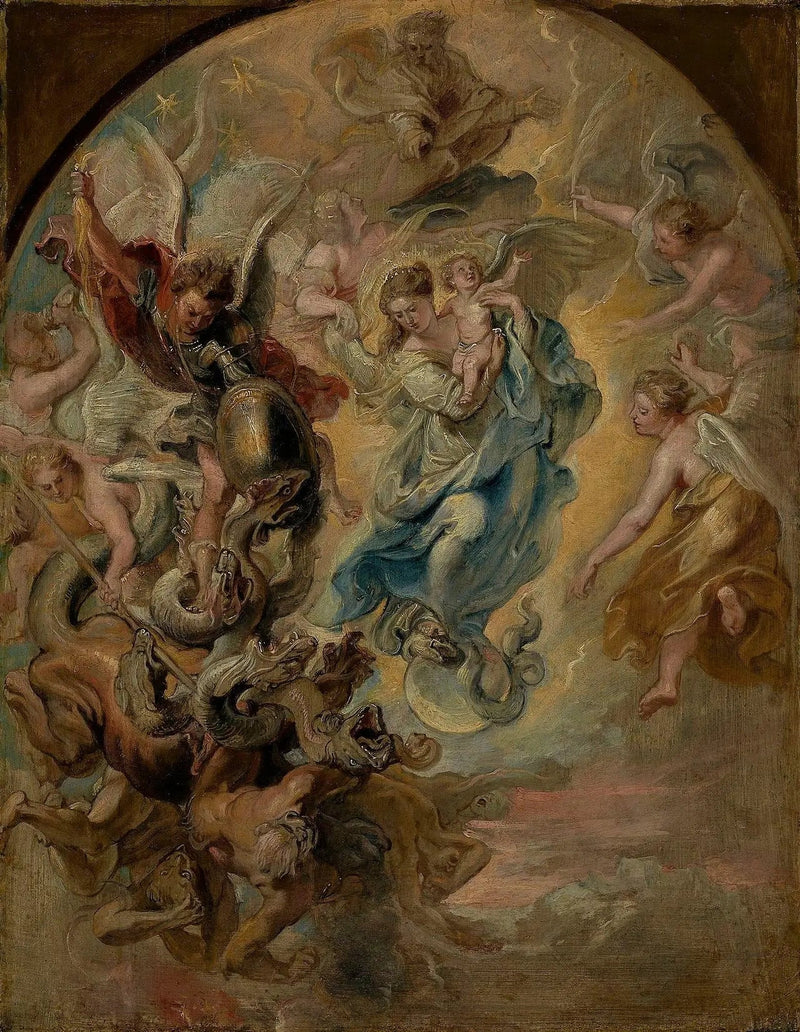 Madonna som Apokalypsens kvinna - Peter Paul Rubens