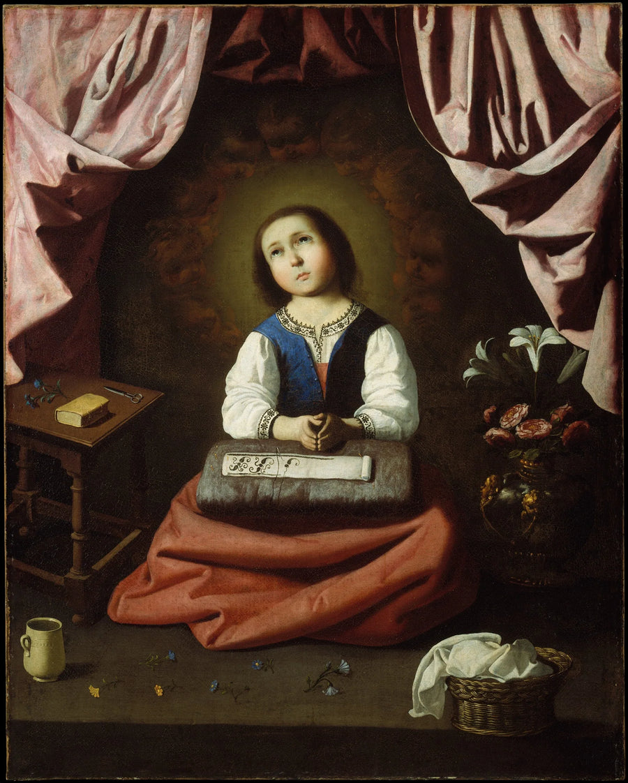 Den extatiska Jungfru barnet - Francisco de Zurbarán