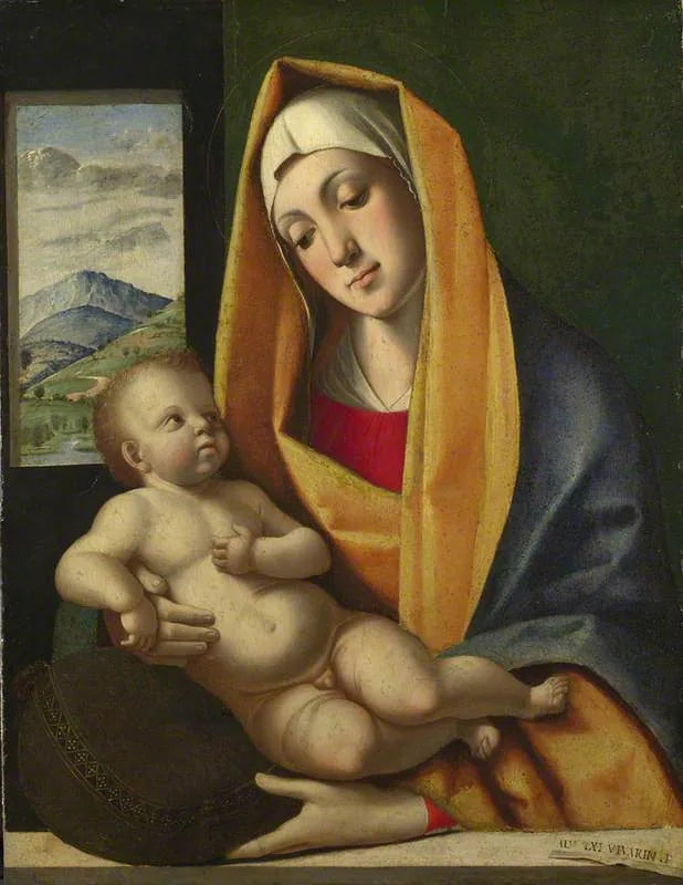Madonna och barnet - Alvise Vivarini