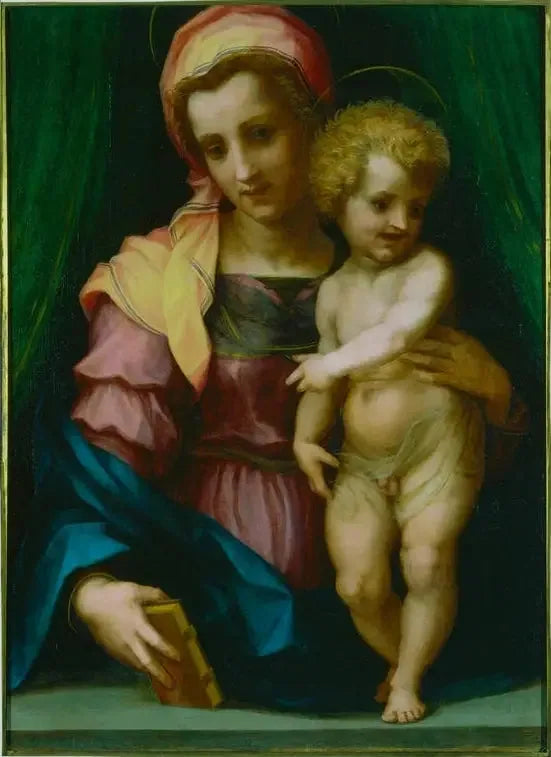 Madonna och barnet - Andrea del Sarto