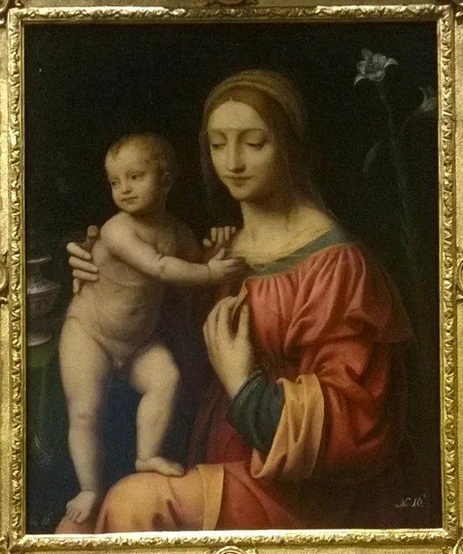 Madonna och barnet - Bernardino Luini