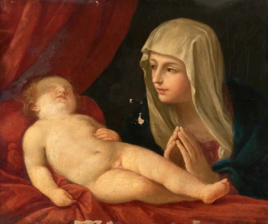 Jungfrun och det sovande barnet - Guido Reni