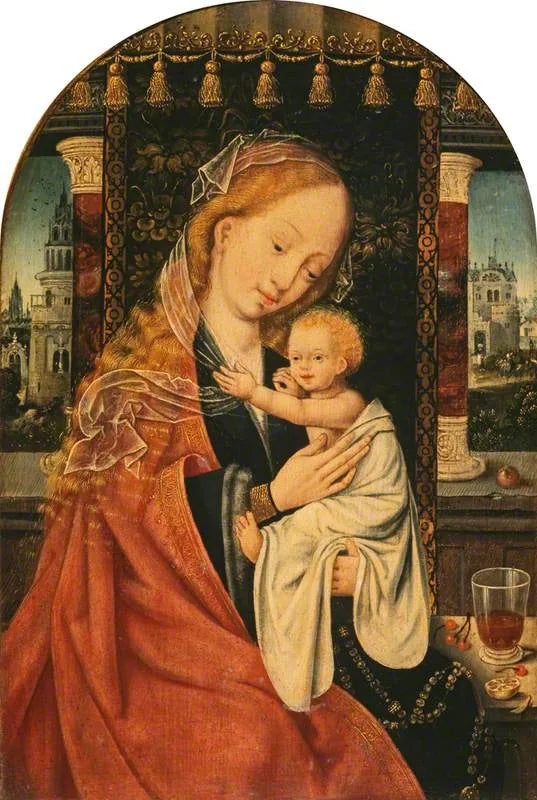 Madonna och barnet - Joos van Cleve