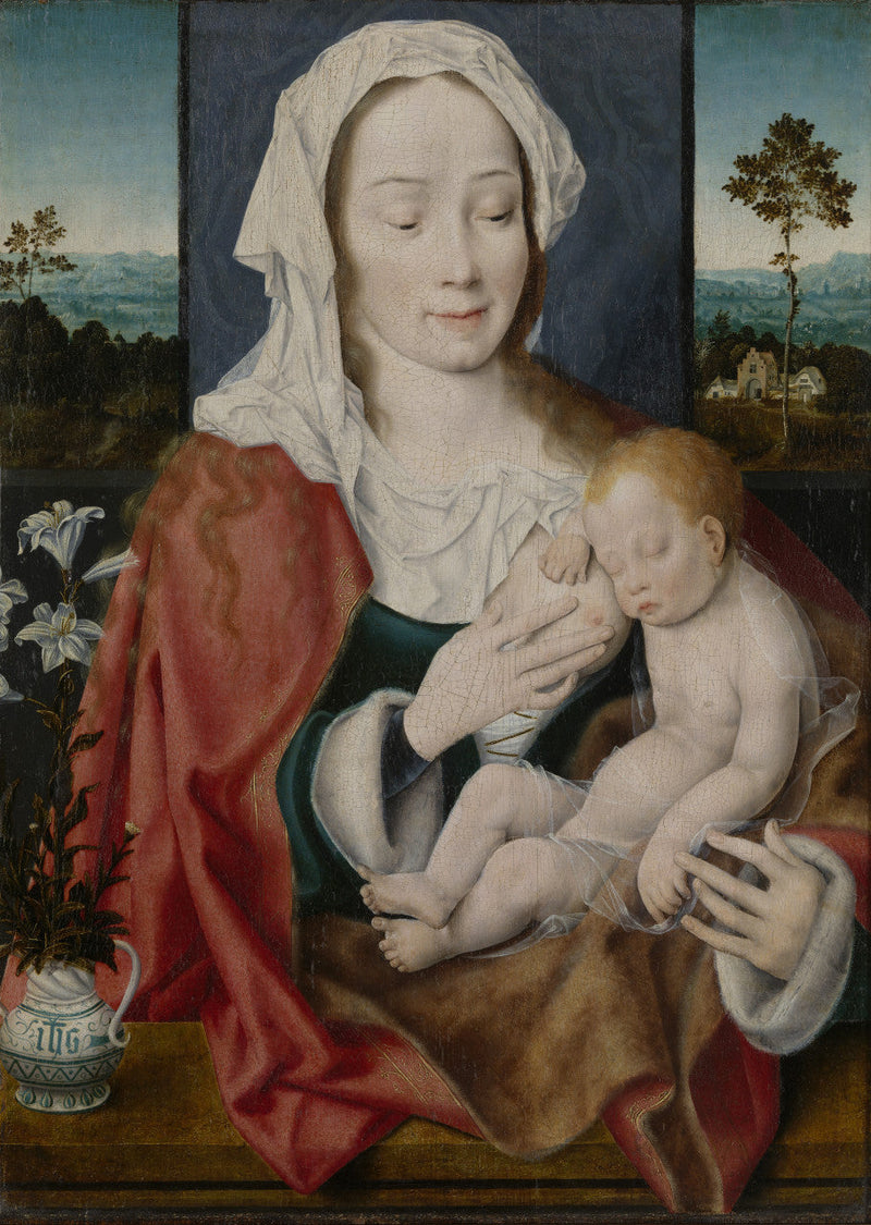 Madonna och barnet - Joos van Cleve