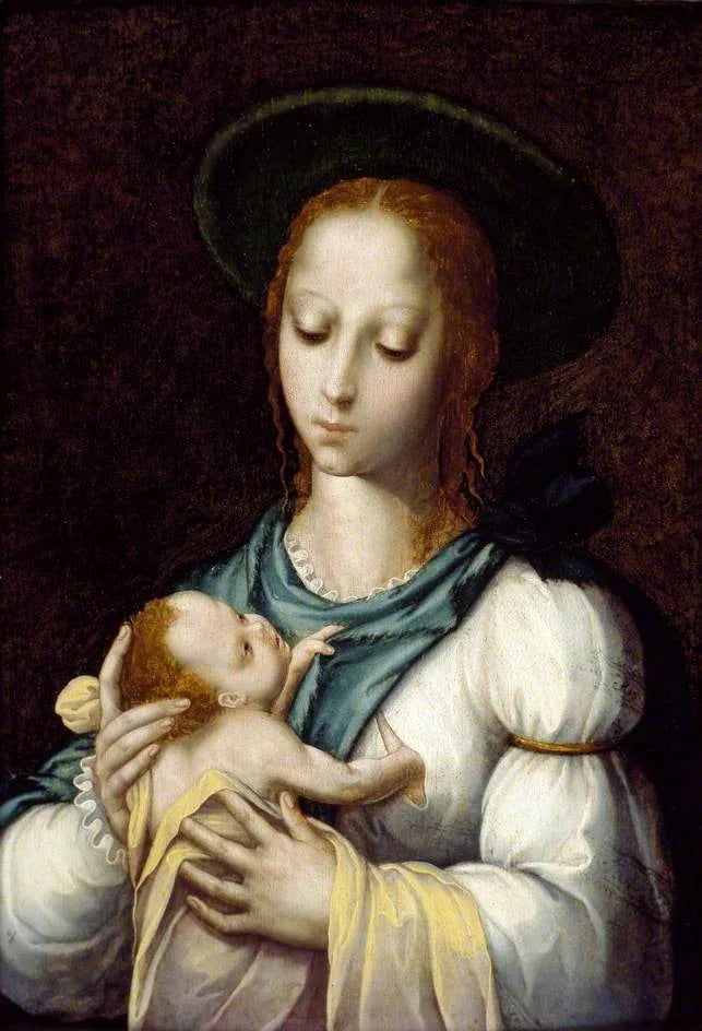 Madonna och barnet - Luis de Morales