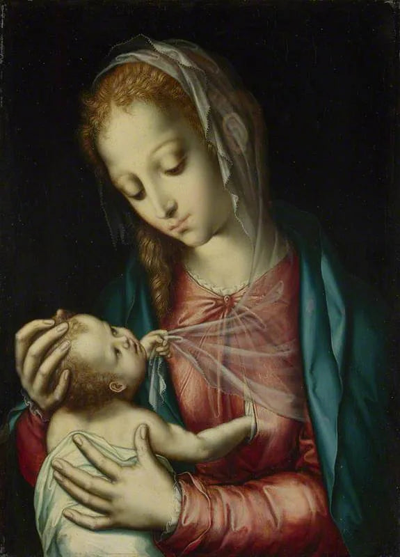 Madonna och barnet - Luis de Morales